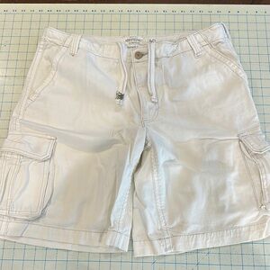Aeropostale Men's White Cargo Shorts